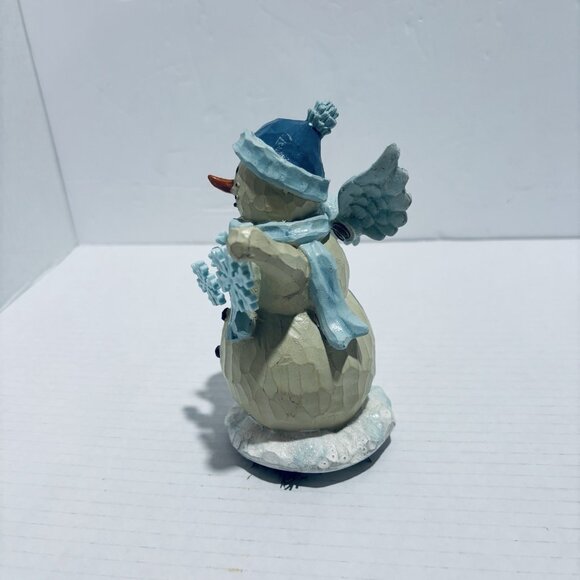 Vintage Winter Wishes 6 Inch Snowman Angel. RARE! - Picture 3 of 9